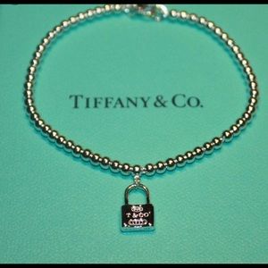 Tiffany and Co. beaded lock bracelet